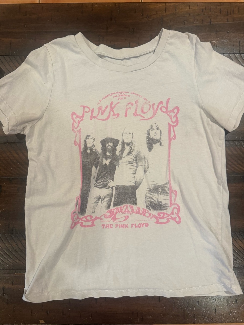 Pink Floyd Graphic Tee - White with Pink Print